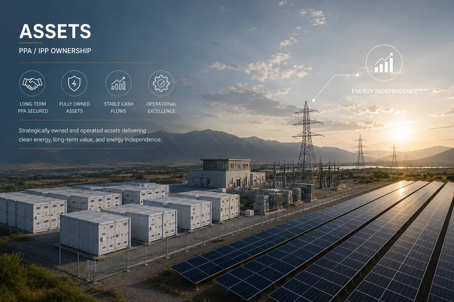 Utility-scale solar farm